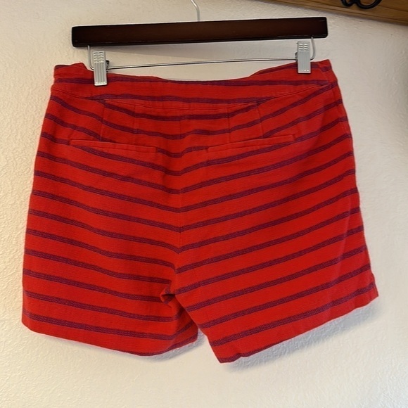 Talbots Red and blue shorts, blue anchor buttons side zip  100% cotton. - Picture 6 of 14